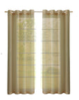 Set of Two 84"  Tan Solid Modern Window Panels