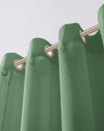 Set of Two 84"  Sage Solid Modern Window Panels