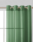 Set of Two 84"  Sage Solid Modern Window Panels