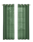 Set of Two 84"  Sage Solid Modern Window Panels