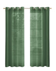 Set of Two 84"  Sage Solid Modern Window Panels