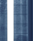 Set of Two 84"  Blue Solid Modern Window Panels