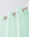 Set of Two 84"  Aqua Solid Modern Window Panels