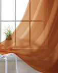 Set of Two 84"  Rust Solid Modern Window Panels