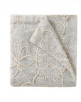 Set of Two 84"  Tan Floral Embroidered Window Panels