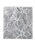 Set of Two 96"  Silver Floral Embroidered Window Panels