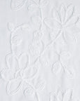 Set of Two 96" White Floral Embroidered Window Panels