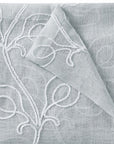 Set of Two 84"  Silver Boho Embroidered Window Panels