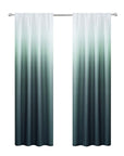 Set of Two 84"  Blue Ombre Shades Window Panels