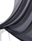 Set of Two 84"  Black Ombre Shades Window Panels