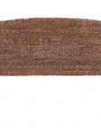 Brown Natural and Rustic Woven Banana Leaf Curved Queen Size Headboard