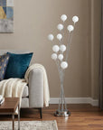 46" Chrome Multi Light LED Novelty Floor Lamp