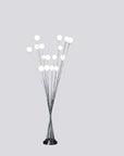 62" Silver 16 LED Novelty Floor Lamp With White