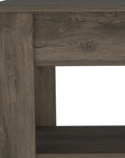 40" Dark Brown Wood Storage Bench With Flip Top Shoe Storage And Shelves