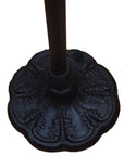 62" Brown Torchiere Floor Lamp With White Tiffany Style Glass Dome Shade