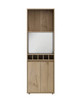 23" Oak Wood Bar Cabinet With Two Doors