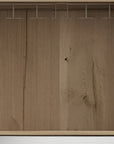 23" Oak Wood Bar Cabinet With Two Doors