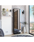 Black Ten Pair Shoe Rack