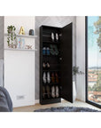 Black Ten Pair Shoe Rack