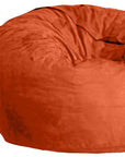 47" Orange Microsuede Classic Bean Bag