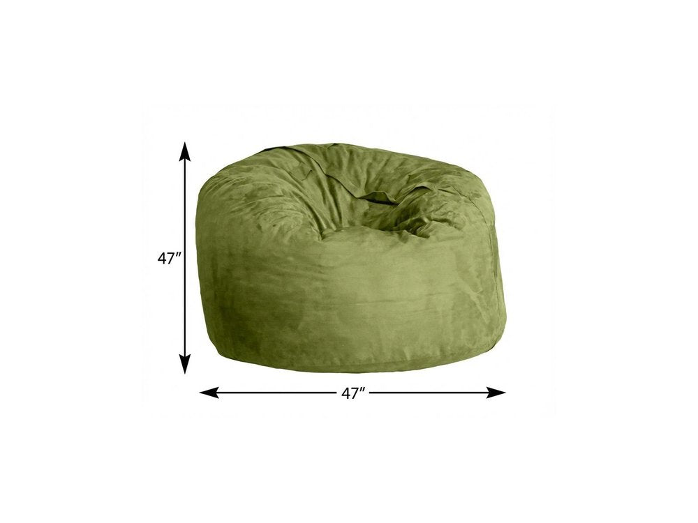 47" Orange Microsuede Classic Bean Bag