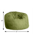 47" Orange Microsuede Classic Bean Bag