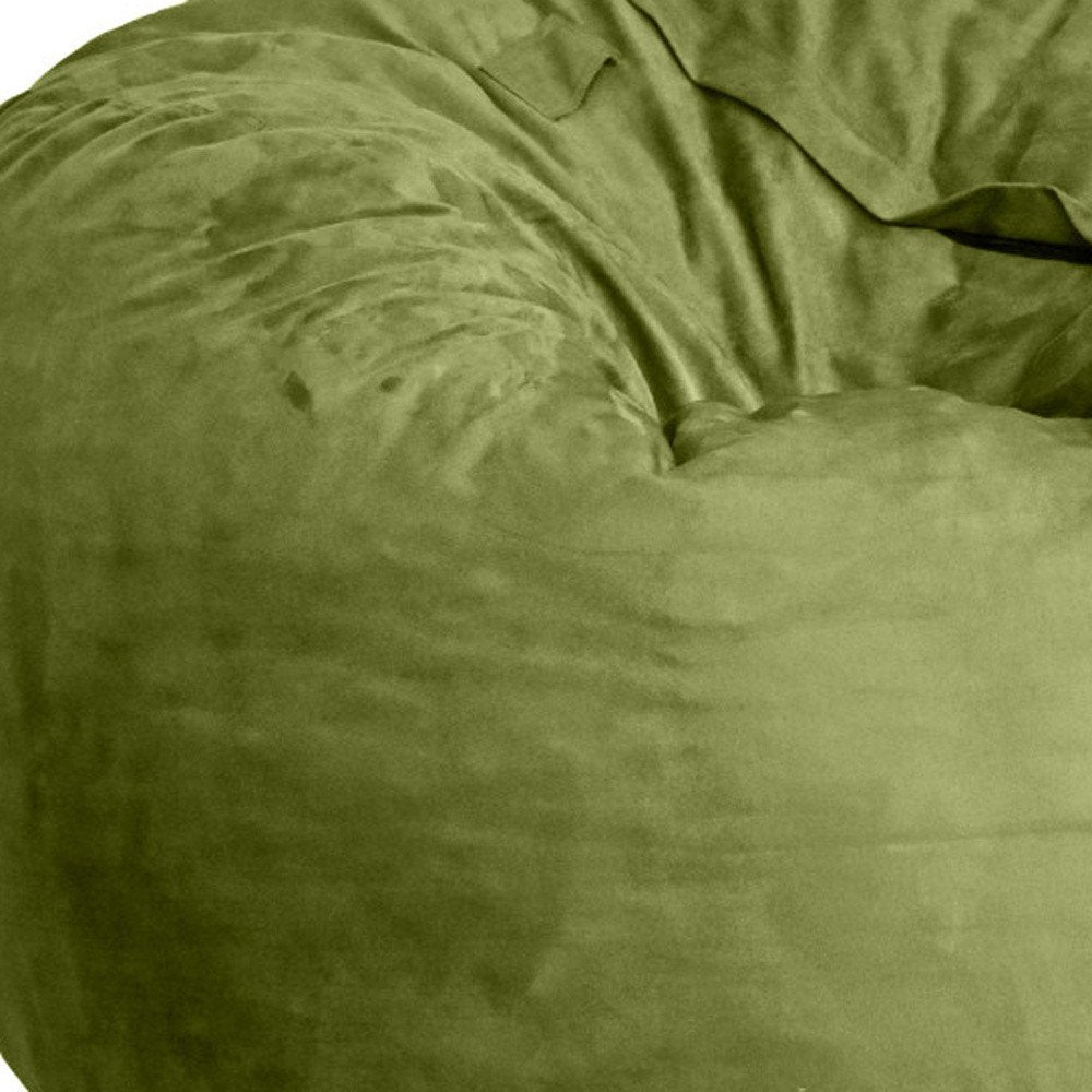 47" Orange Microsuede Classic Bean Bag