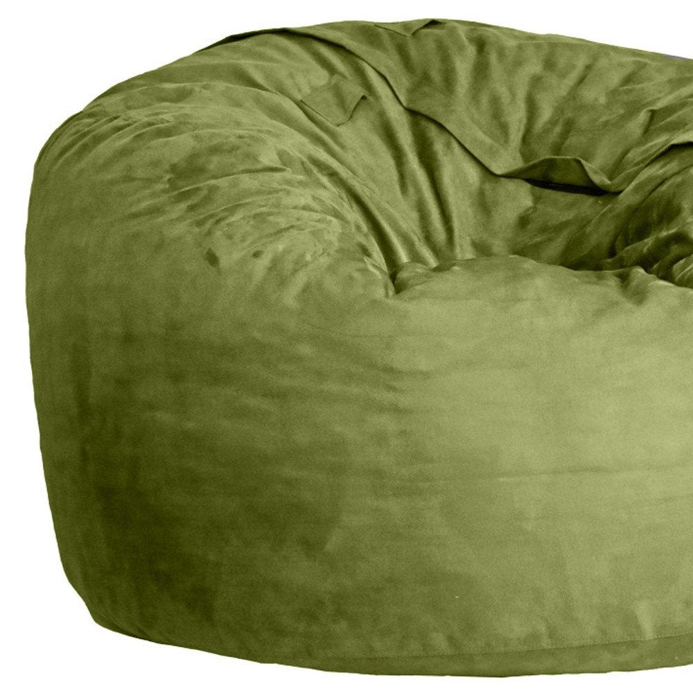47" Orange Microsuede Classic Bean Bag