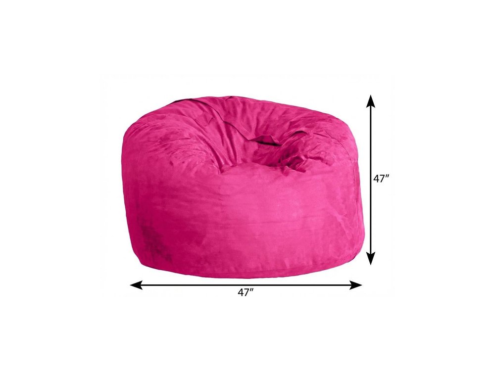 47" Orange Microsuede Classic Bean Bag