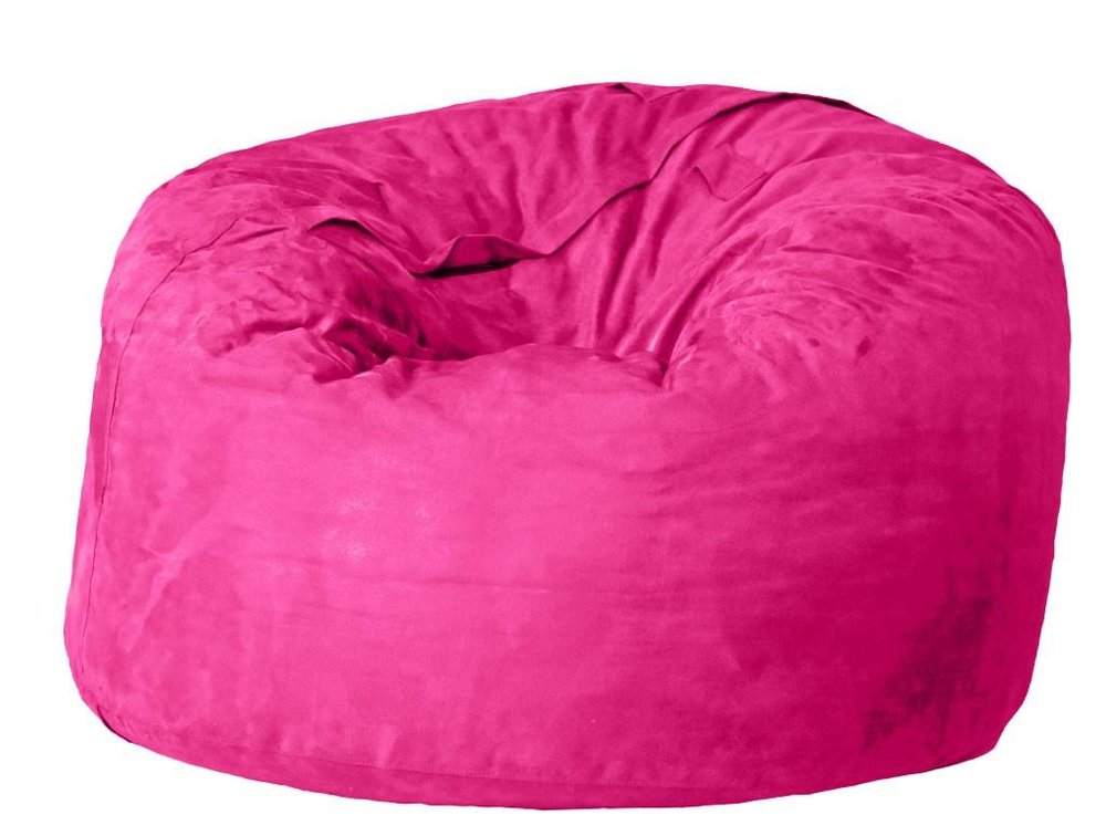 47" Orange Microsuede Classic Bean Bag
