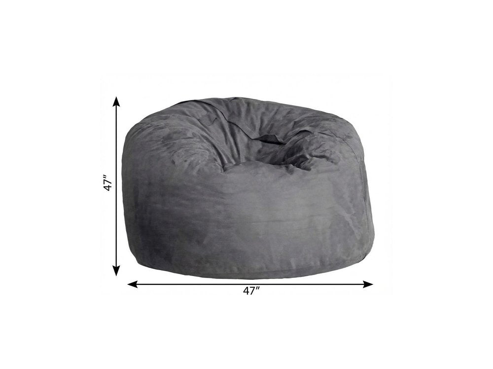 47" Orange Microsuede Classic Bean Bag