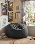 47" Orange Microsuede Classic Bean Bag