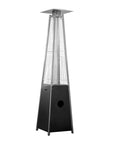 41000 BTU Black Steel Propane Triangular Pyramid Standing Patio Heater