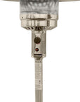 48000 BTU Silver Steel Propane Cylindrical Pole Standing Patio Heater