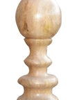 29" Natural Floor Solid Wood Candle Holder