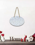 5" X 8" Gray Handcrafted Welcome Galvanized Metal Wall Decor