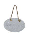 5" X 8" Gray Handcrafted Welcome Galvanized Metal Wall Decor