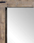 75" Brown Wood Framed Leaning Accent Mirror