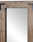 75" Brown Wood Framed Leaning Accent Mirror