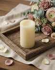 6" Ivory Flameless Pillar Candle