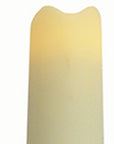 Set of Two Ivory Flameless Taper Candle