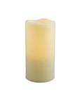 6" Ivory Flameless Indoor Outdoor Pillar Candle