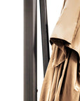 13' Tan Polyester Rectangular Tilt Cantilever Patio Umbrella with Stand