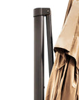 13' Tan Polyester Rectangular Tilt Cantilever Patio Umbrella with Stand