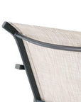 Set of Two 28" Gray Steel Outdoor Bar Height Chairs