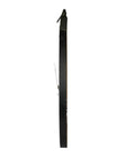 18" Oval Ivory Wood Analog Wall Clock