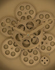 24" Circle Gold Acrylic Analog Wall Clock