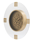24" Circle Gold Acrylic Analog Wall Clock