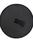 20" Circle Black and Gold Metal and Glass Analog Wall Clock
