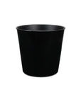 11" Black Recycled Plastic Indoor Outdoor Round Pot Planter